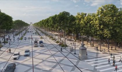 Champs-Élysées, em Paris, terá menos carros e mais árvores com revitalização