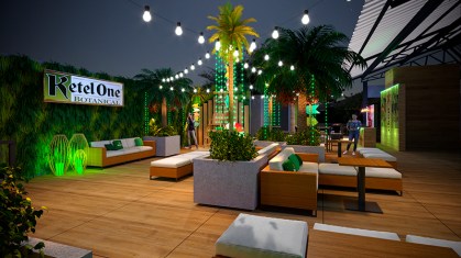 rooftop beach club