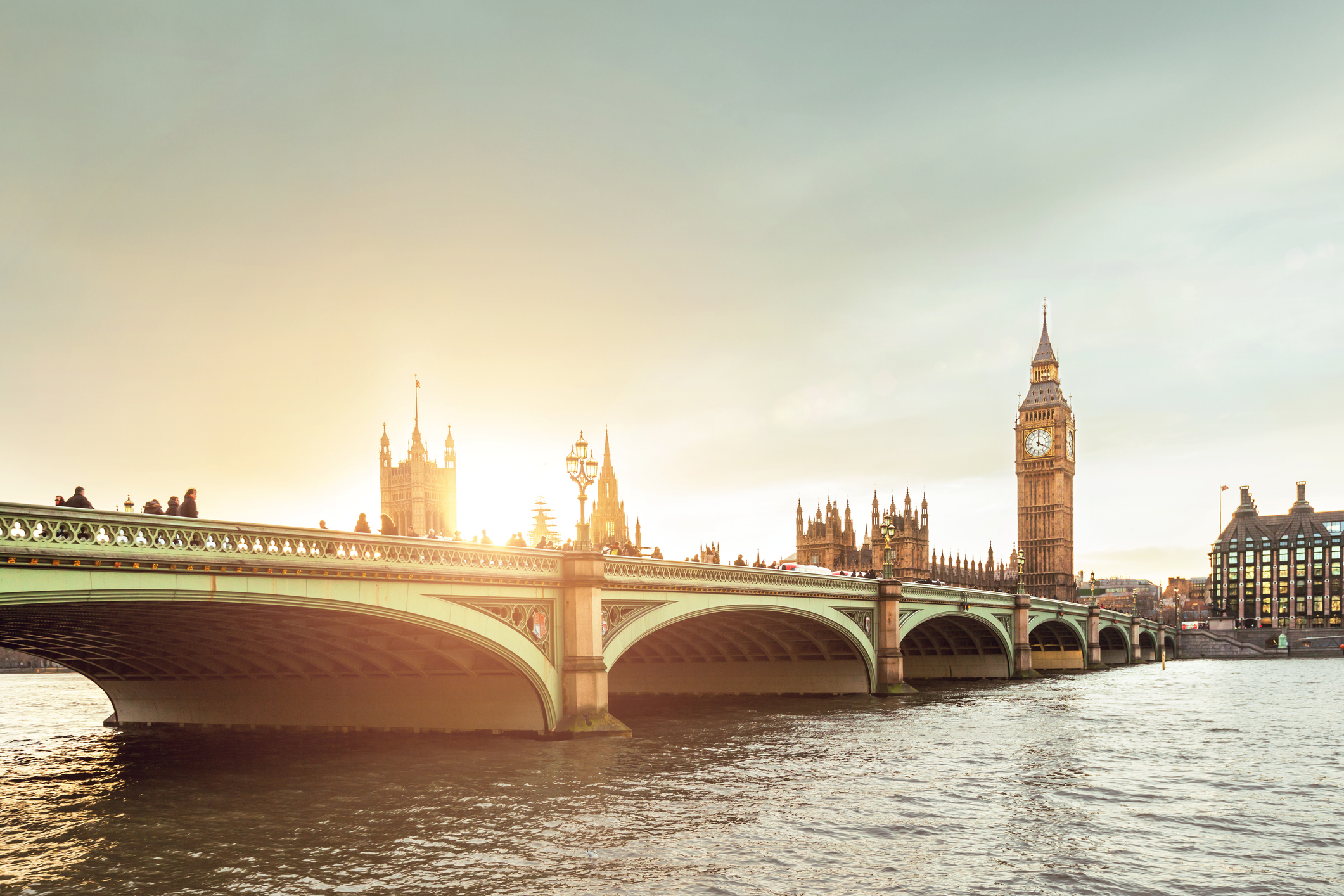 Houses of Parliament at sunset in London