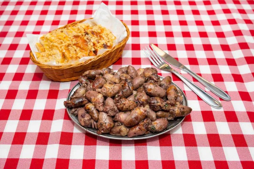Porção de coração de galinha do Galeto Sat's / Reprodução/iFood