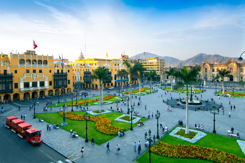 Praça das Armas, em Lima, no Peru / Getty Images