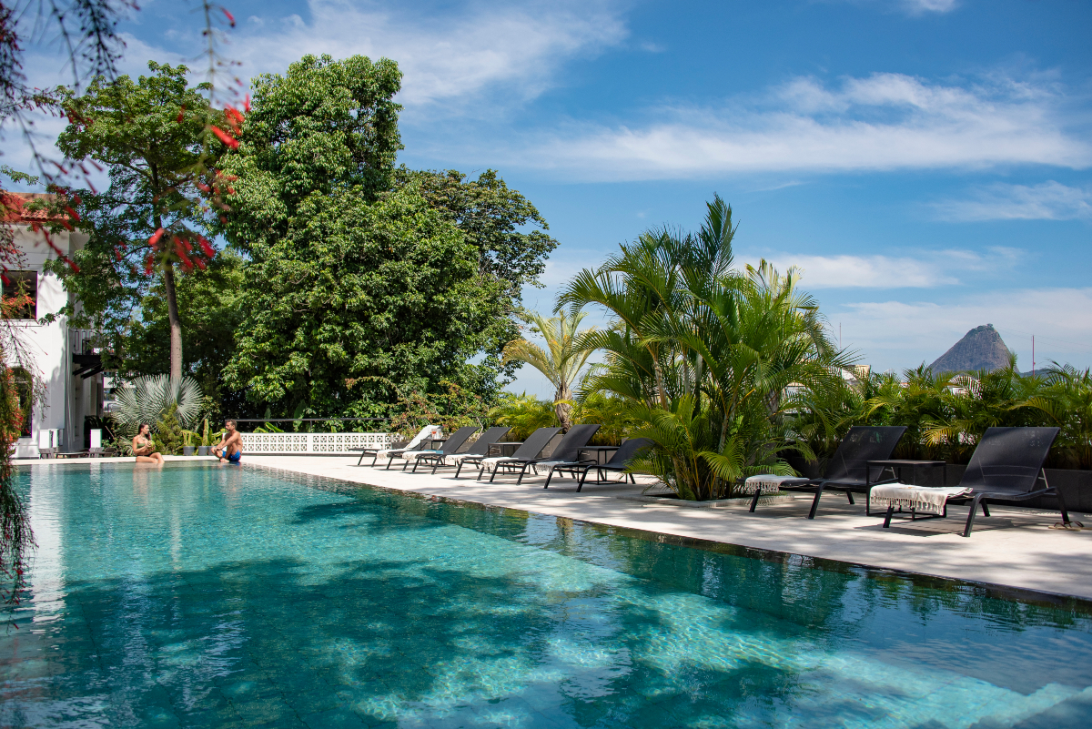 Piscina do Villa Paranaguá, hotel em Santa Teresa (RJ