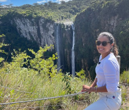Dani Filomeno no Cânion Itaimbezinho