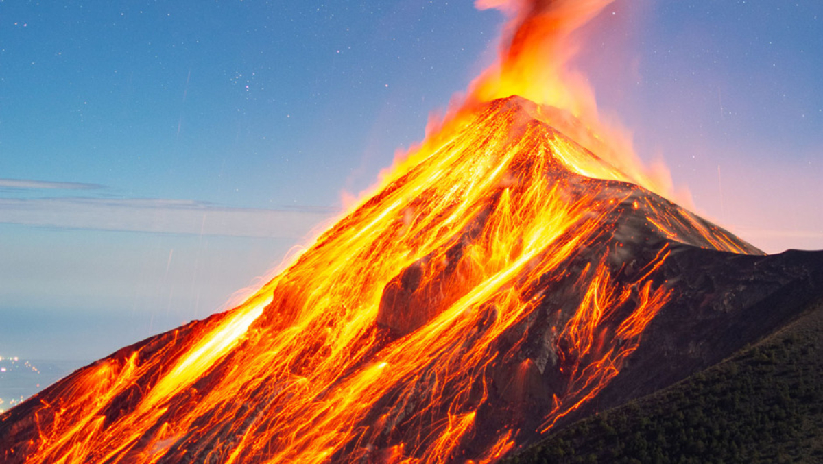 Vulcao do Fogo na Guatemala