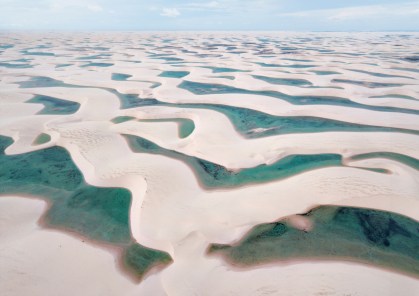 Lencois maranhenses - vista aerea