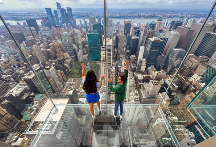 Deque de vidro dá sensação de levitação aos visitantes do Summit One Vanderbilt • Divulgação/SL Green Realty Corporation
