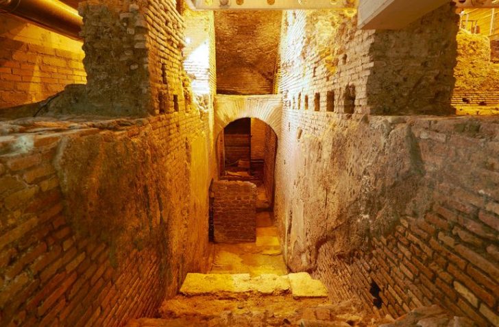 Subsolo da Fontana di Trevi "esconde" um sítio arqueológico • Divulgação/Vicus Caprarius