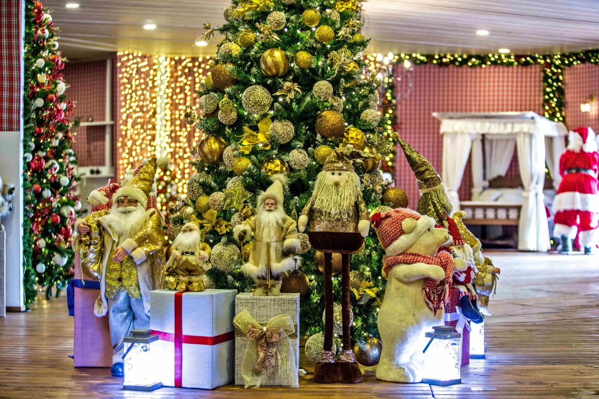 casa do papai noel na villa de natal sp