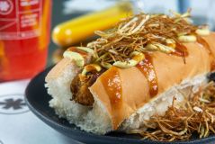 &quot;Not Dog&quot; é um dos sanduíches plant based da lanchonete Ganic Lab, no Rio de Janeiro