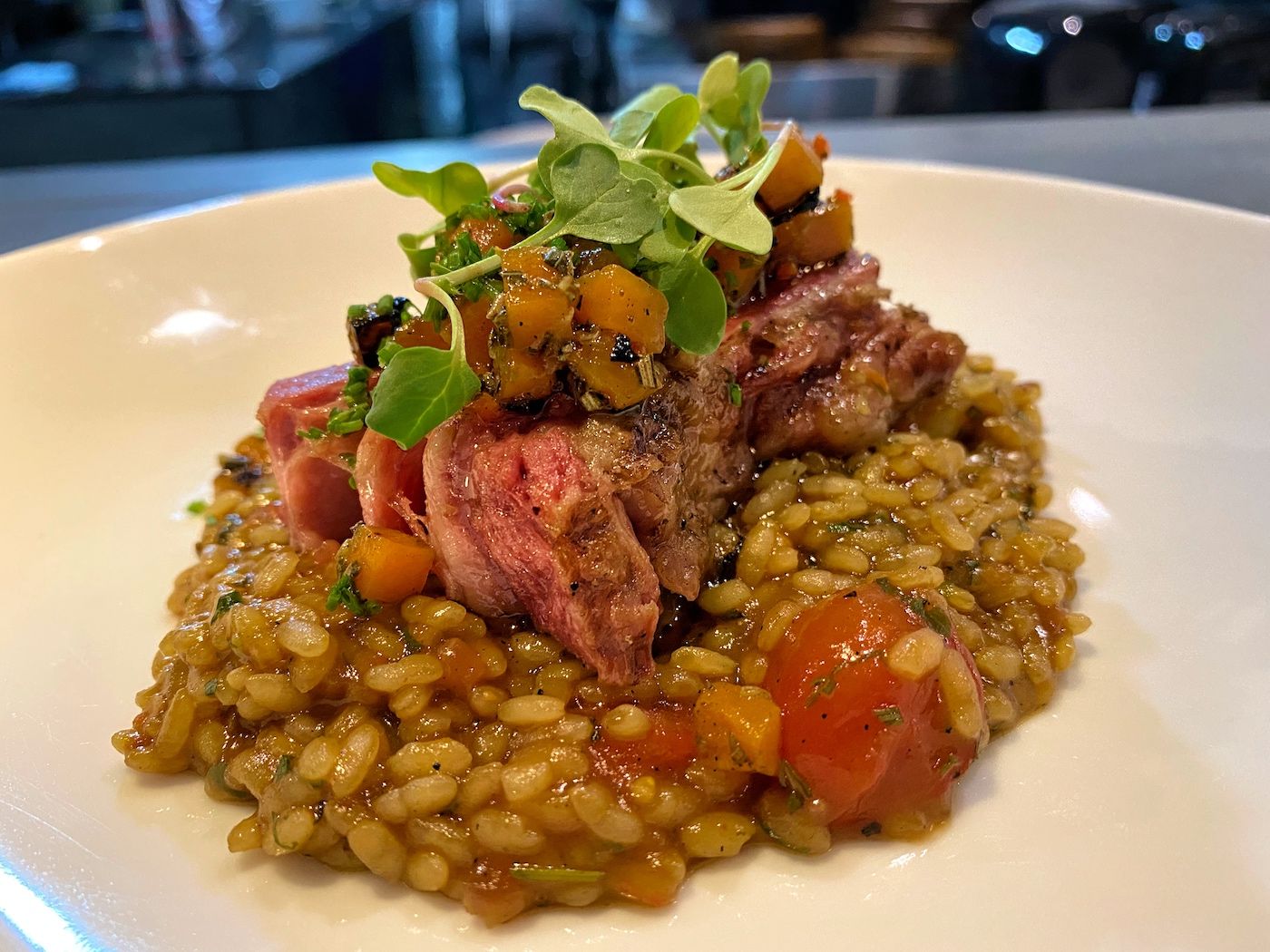 Arroz cremoso de costela / Tina Bini