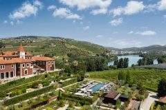 Vista aérea do Six Senses Douro Valley