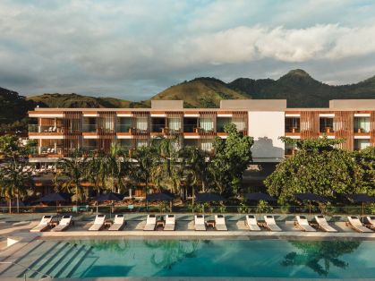 Fachada do luxuoso hotel Fasano, em Angra dos Reis
