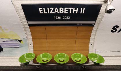 Estação de metrô de Paris é renomeada para "Elizabeth II" para o dia do funeral