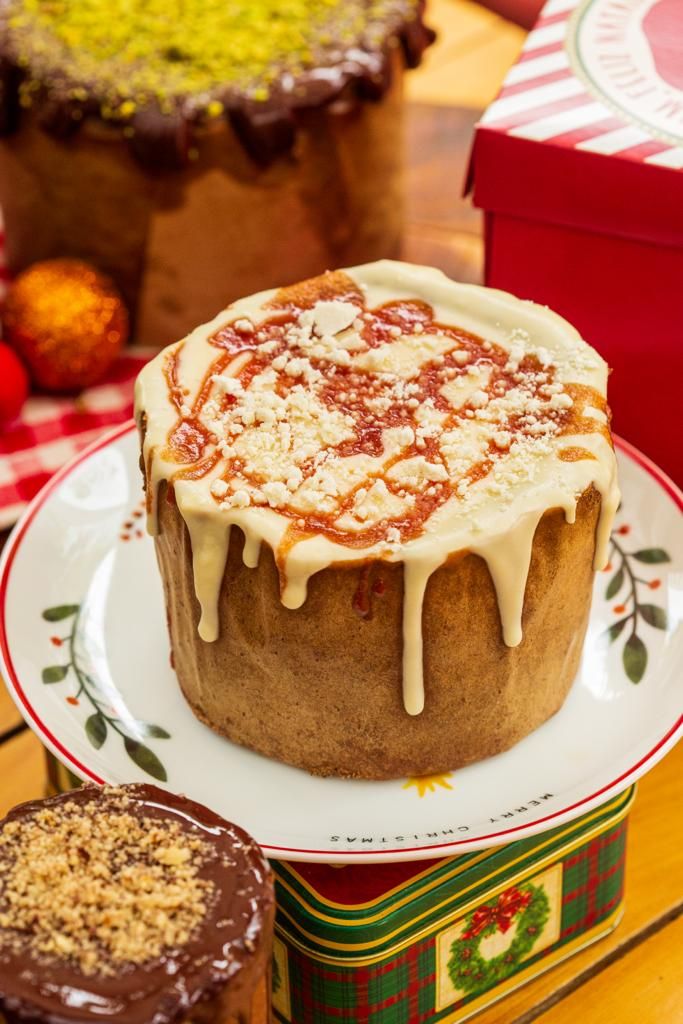 Panetone com goiabada e chocolate branco vegano da True Food. Sem glúten, sem lactose e zero açúcar / Divulgação