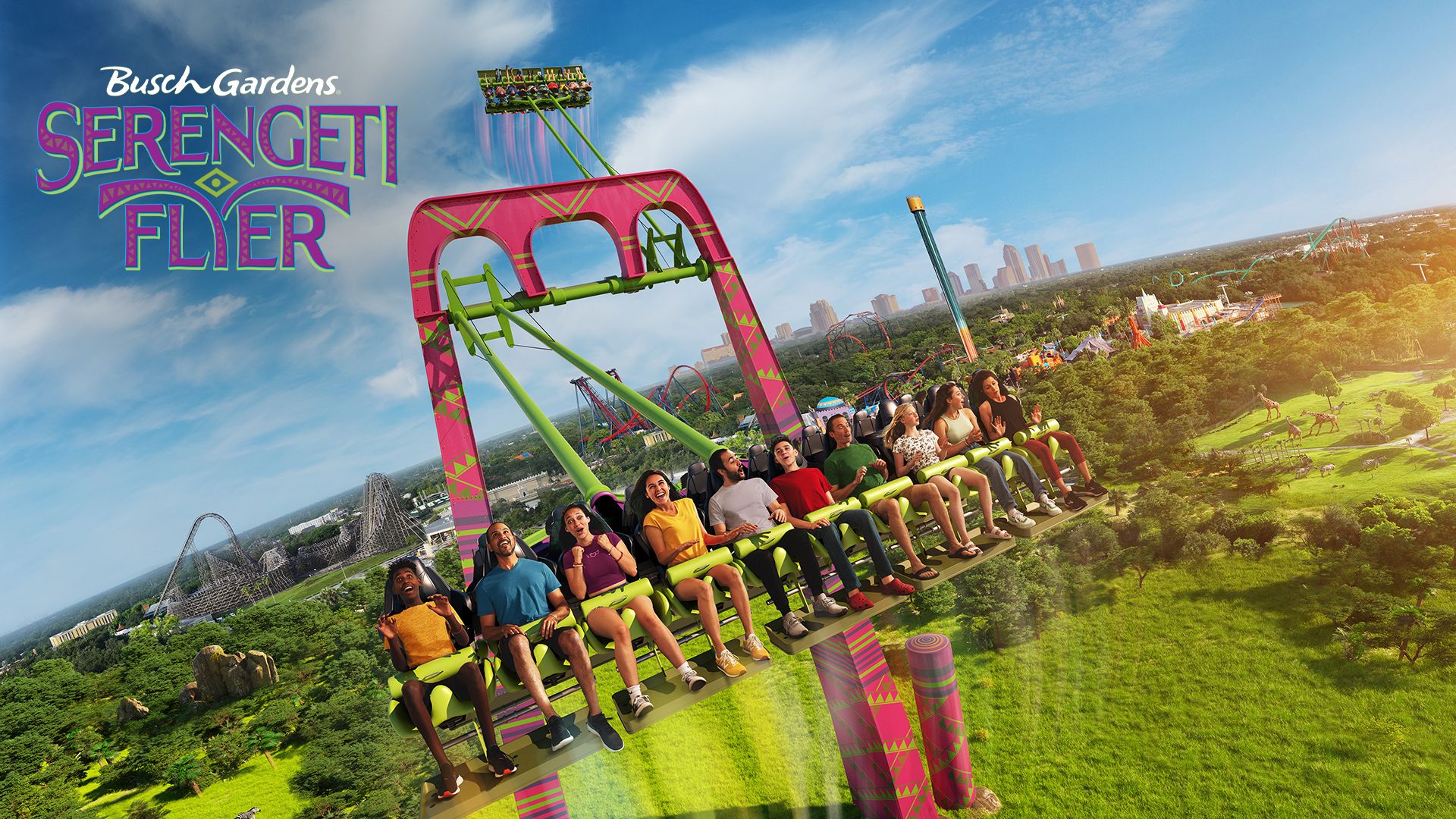Serengeti Flyer Concept Art busch gardens