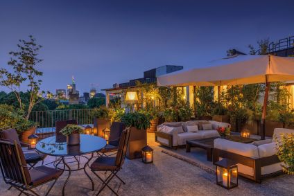 Rooftop do hotel Bulgari Milano, em Milão