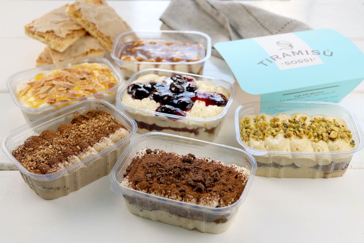Tiramisù Sossi oferece vários sabores do doce para consumir no local ou levar para casa / Daniel Cancini