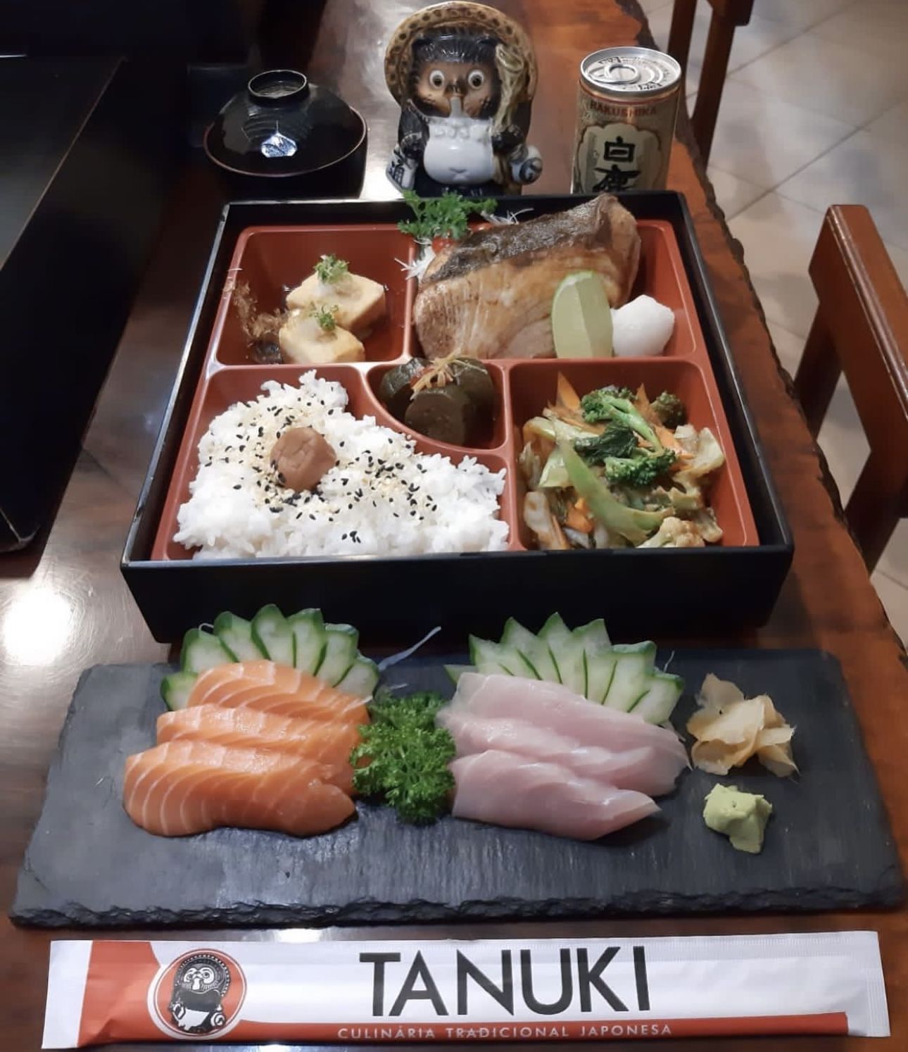 Tanuki oferece o prato do dia que sempre é divulgado nas redes sociais do estabelecimento / Reprodução Instagram