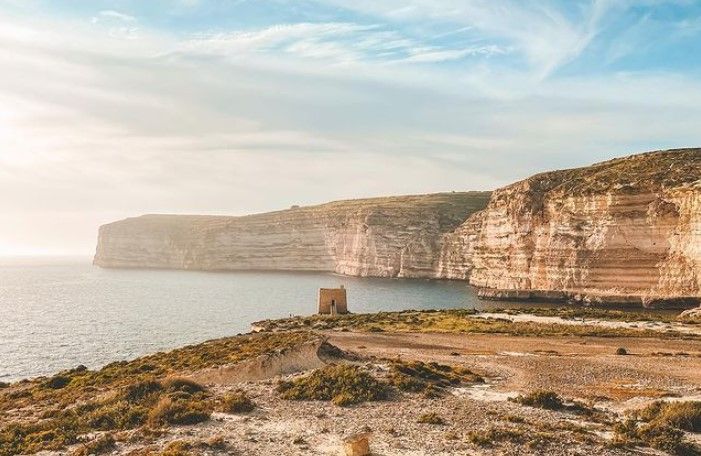 Vista do mar em Gozo, Malta / Reprodução/Instagram/Visit Malta