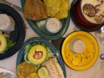 Pratos do restaurante La Cocina de Pepina, em Cartagena