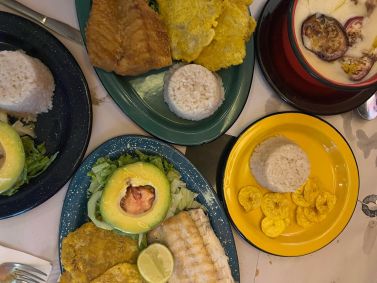 Pratos do restaurante La Cocina de Pepina, em Cartagena