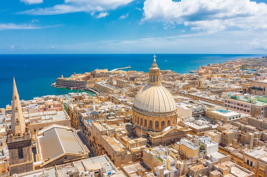 A Biblioteca Nacional, em Valleta, guarda o pergaminho que concedeu a soberania da Ordem. / iStockphoto/Getty Images