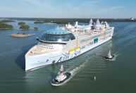 Pesando cinco vezes mais que o Titanic, maior cruzeiro do mundo está quase pronto