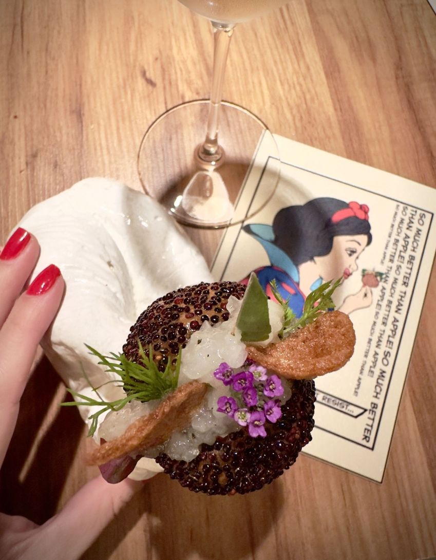 A famosa bomba de vieira que acompanha o menu Oriundi desde 2017 / Tina Bini
