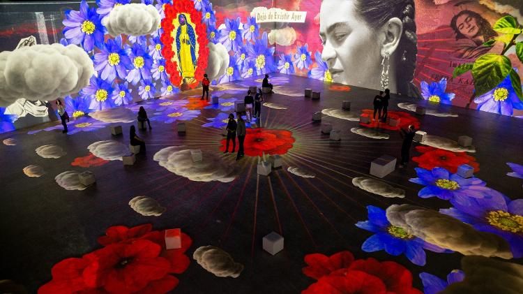 Frida Kahlo - Uma Biografia Imersiva fica em cartaz até o final de agosto no Rio de Janeiro / Divulgação