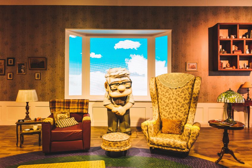 Cenário do filme UP é um dos cenários da exposição Mundo Pixar, no Rio de Janeiro / Divulgação
