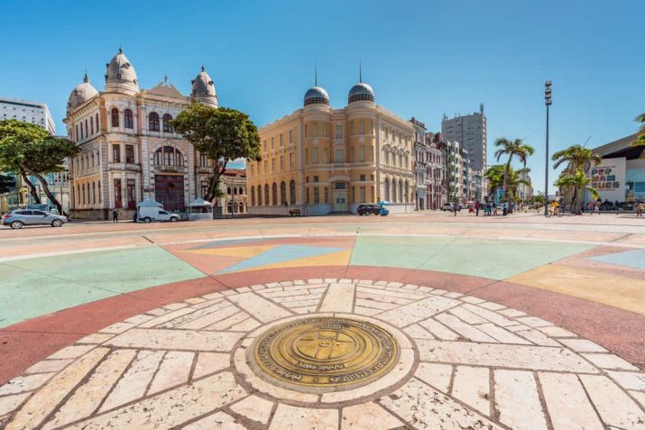 Lugares para conhecer em Recife: Marco Zero / Imagem: Shutterstock | Paula Montenegro