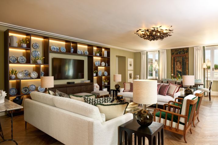 Luxuosa Nijinsky Suite no Hotel de Russie, em Roma / Hotel Rocco Forte/Divulgação