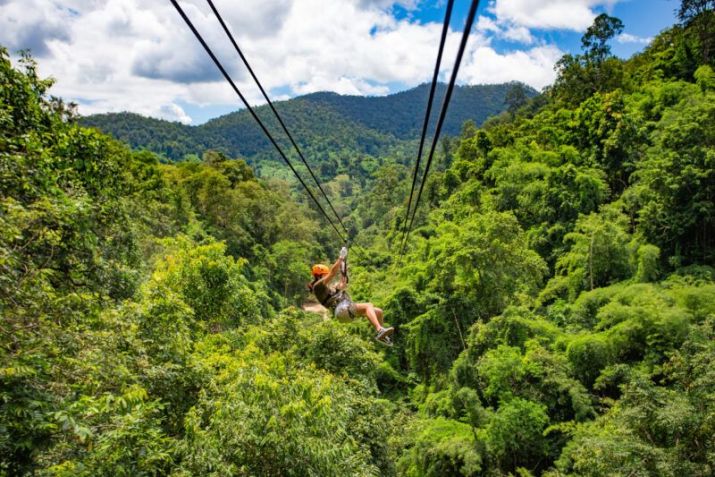Tirolesa Voo da Serra, no Parque Estadual da Serra do Mar / Divulgação