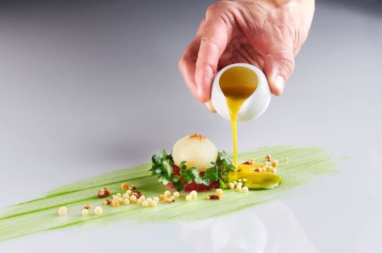 Prato do "The Restaurant", no Dolder Grand,