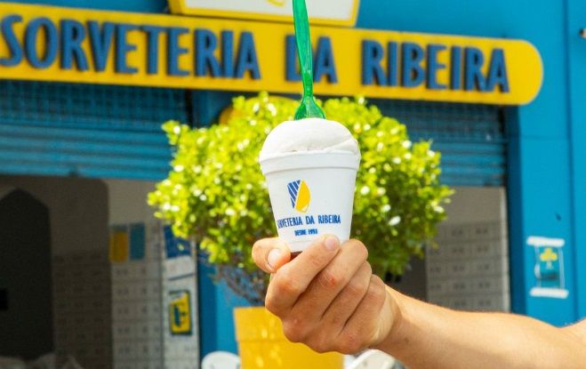 Sorvete de tapioca da Sorveteria da Ribeira / Reprodução/Instagram