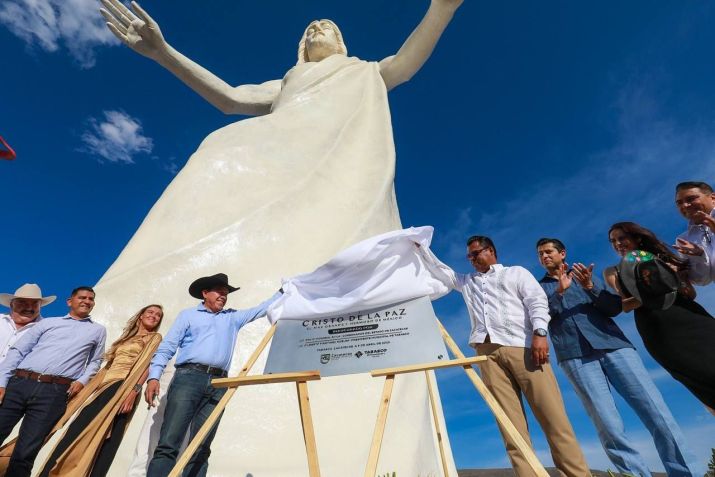Cristo de la Paz tem 33 metros e foi inaugurado em 2023 no México / Divulgação/Gobierno de Zacatecas