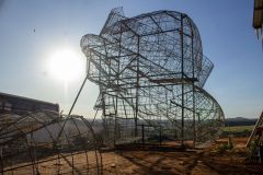 Projeto inicial da estátua de São Miguel Arcanjo no interior paulista