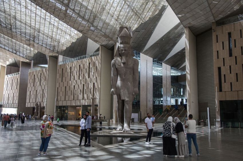 O Grande Museu Egípcio levou décadas para ser construído / Fadel Dawod/Getty Images