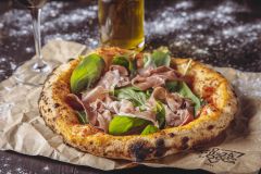 Pizza de prosciutto da premiada A Pizza da Mooca