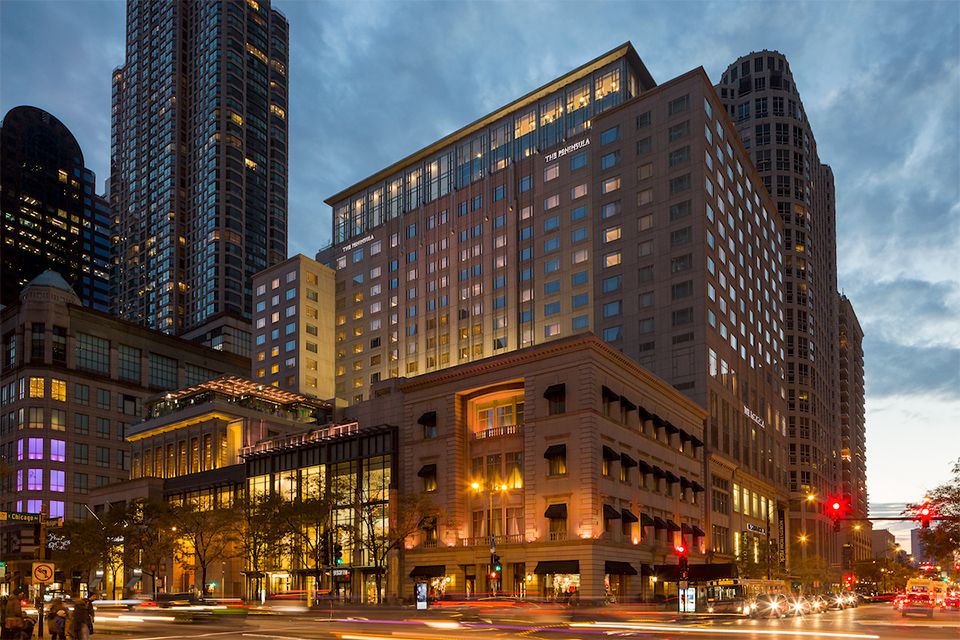 Fachada do The Peninsula Chicago / Divulgação