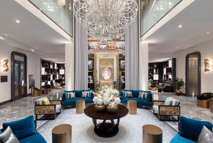 Nova vida: O palácio, que originalmente continha apartamentos para os ricos da cidade, foi mais recentemente transformado em um luxuoso hotel cinco estrelas / Matild Palace