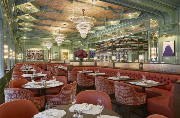 Salão do Baur's Brasserie & Bar, no hotel Baur au Lac / James McDonald