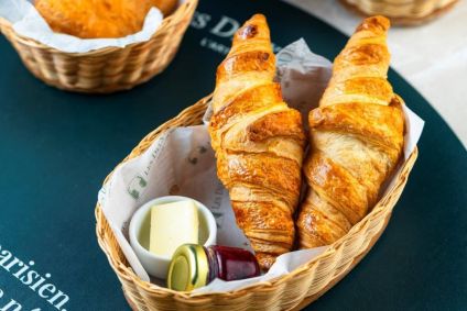 Croissant, manteiga e geleia caseira Les Deux Magots