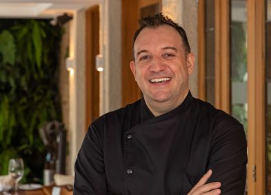 Foto do chef Rudy Bovo, que comanda o Nido, restaurante italiano no Rio de Janeiro