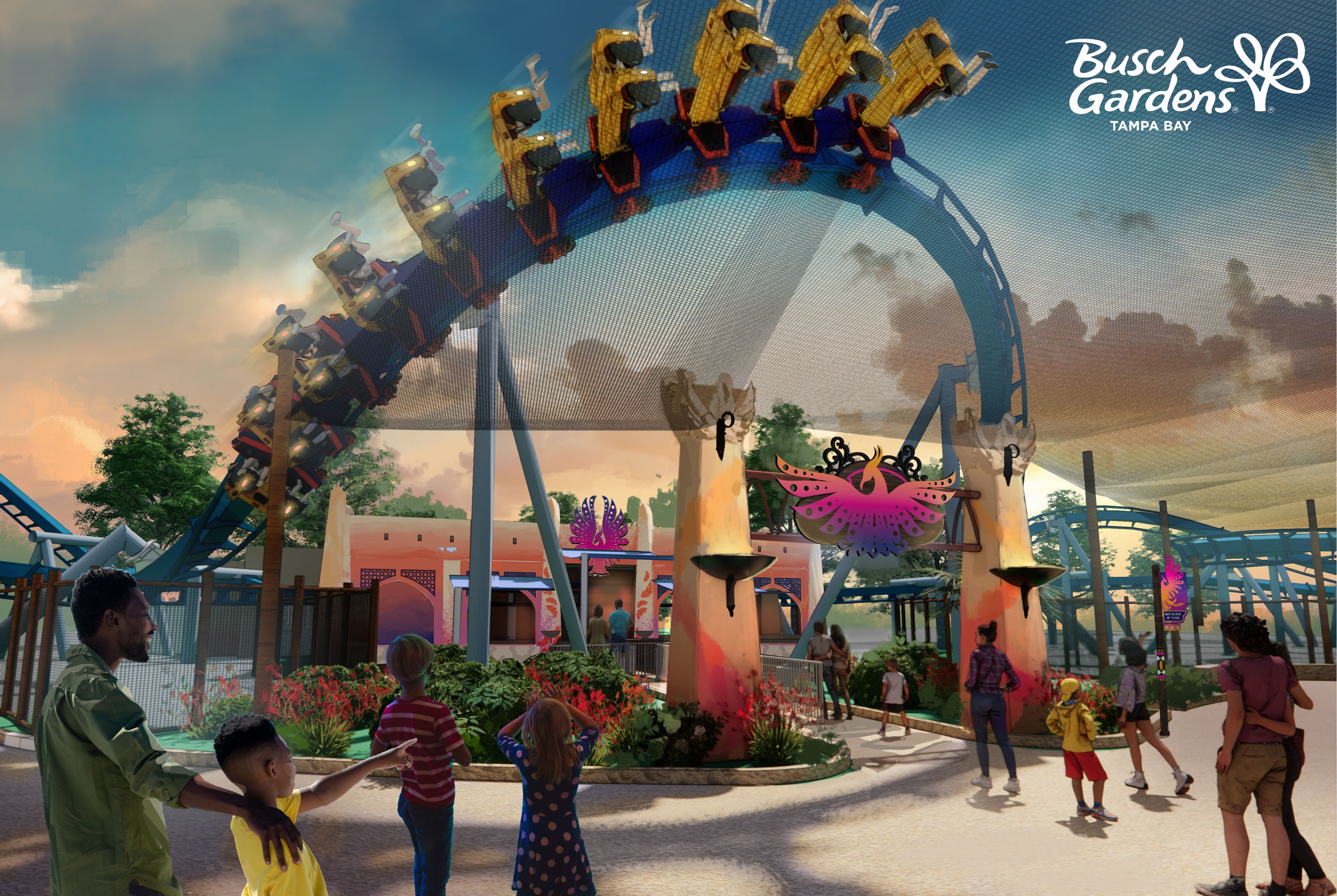 Busch Gardens Tampa Bay terá nova montanha-russa invertida em 2024