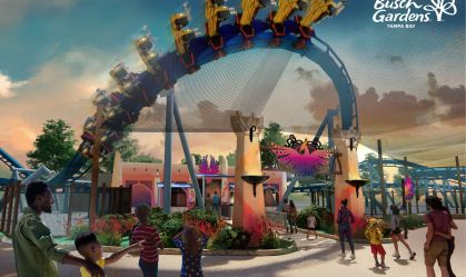 Busch Gardens Tampa Bay terá nova montanha-russa invertida em 2024