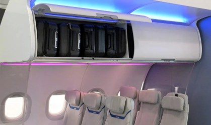 Novos bagageiros superiores para aeronaves podem ser uma virada de jogo a bordo