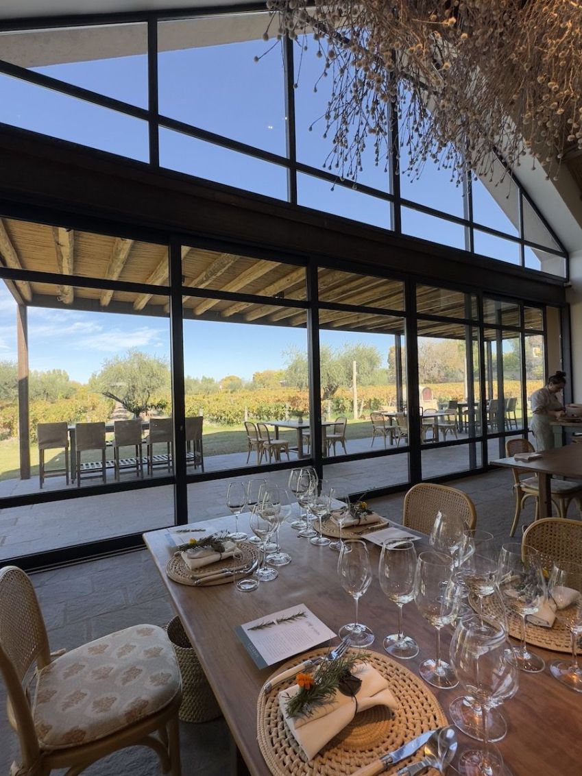 Restaurante Zonda, da Bodega Lagarde, oferece comida de autoral com insumos locais / Tina Bini