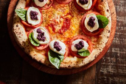 Pizza Caprese da Pizzaria Bráz
