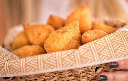 Coxinha da Padaria Guarani, em Curitiba